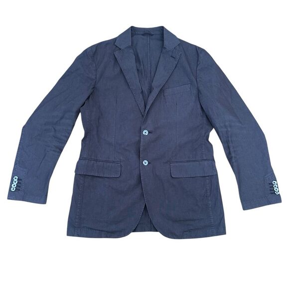 L.B.M 1911 Tailored Blazer Jacket 100% Cotton Size 50R Large Brown - Picture 12 of 12